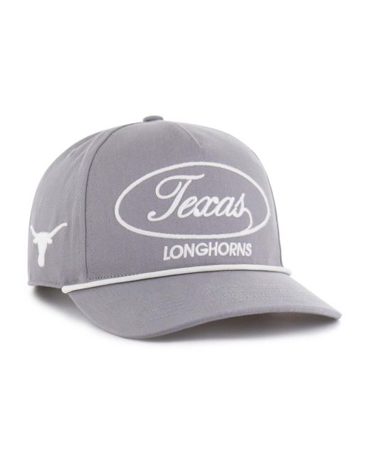 '47 Gray Texas Longhorns Contemporary Basics Foundational Rope Hitch Adjustable Hat for men