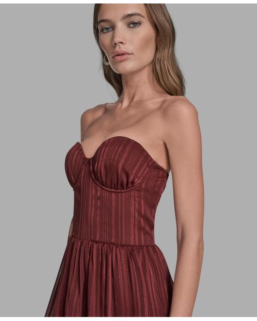 knee length dresses for ladies BCBGMAXAZRIA New Red Silk Asymmetrical Embellished Dress  Runway Catalog