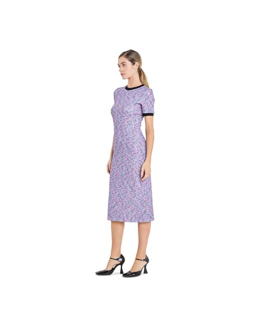 English Factory Purple Knit Midi Dress