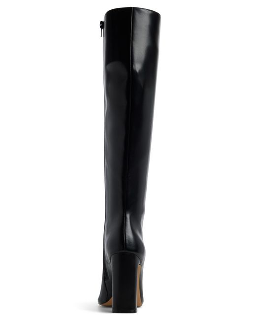 ALDO Black Elyne Knee High Pointed Toe Boots