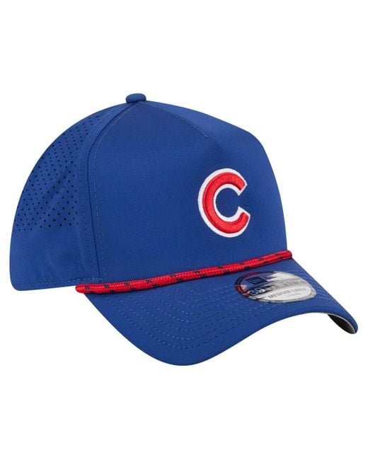 KTZ Blue Chicago Cubs 39thirty A-frame Perforated Flex Hat for men