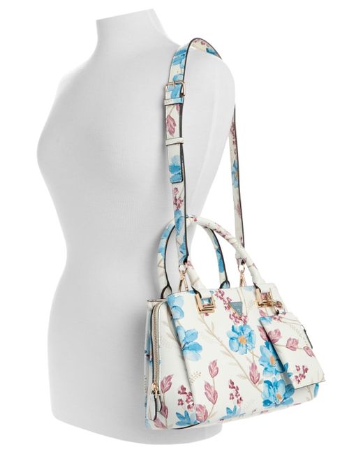 Guess White Micaela Small Girlfriend Satchel
