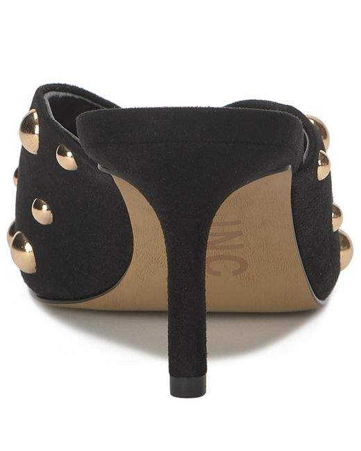 INC International Concepts Black Genevie Pointed Toe Mules