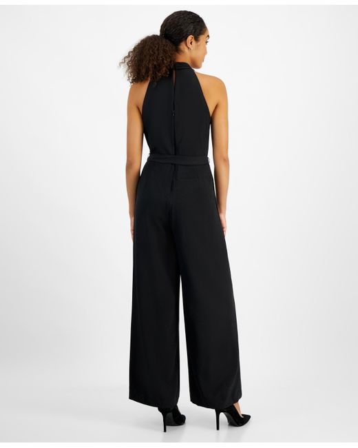 Julia Jordan Red Tie Waist Wide Leg Jumpsuit