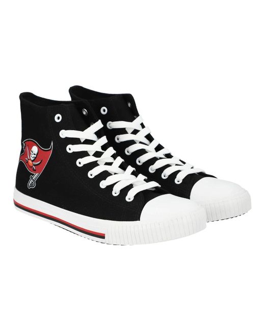 FOCO Tampa Bay Buccaneers Big Logo High Top Canvas Shoes in Black for ...