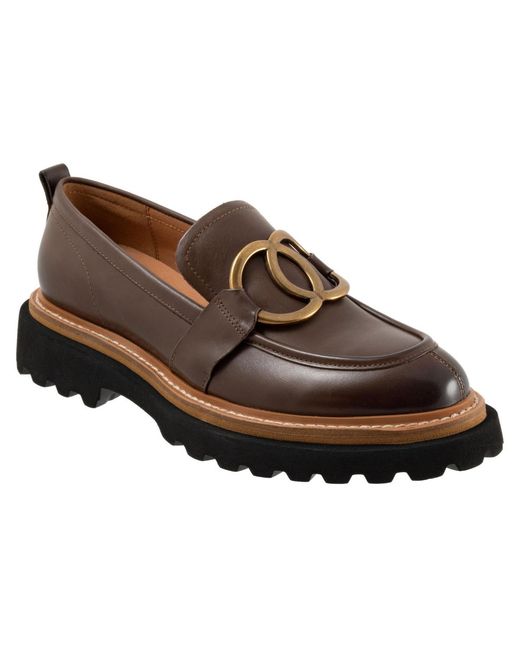 EOS FOOTWEAR Brown Abbi Flat