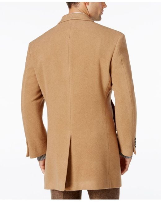 Calvin Klein Men's Prosper Extra-slim Fit Overcoat in Natural for Men | Lyst