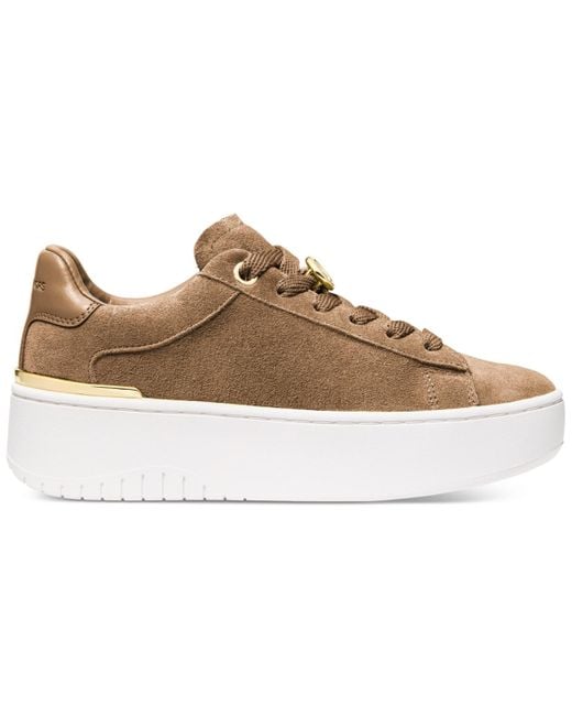 Michael Kors Natural Michael Dottie Lace Up Sneakers