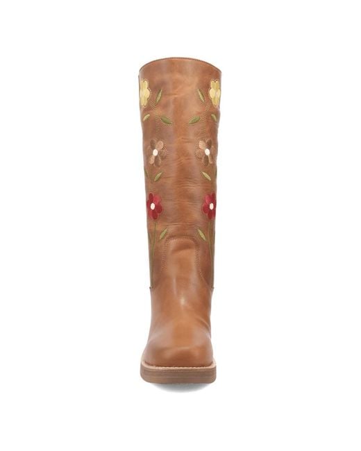 Dingo Brown Bloom Leather Boot