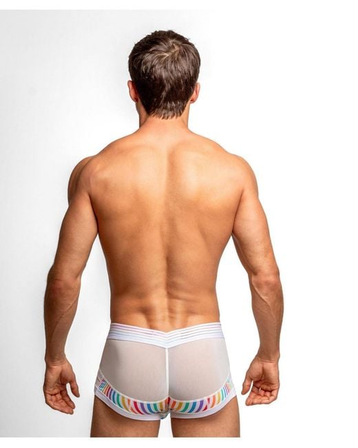 Rounderbum Blue Waveform Pride Anatomic Mini Trunk for men