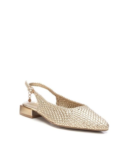 Xti Natural Braided Slingback Flats By