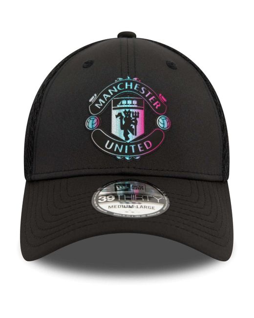 KTZ Black Manchester United Holographic 39thirty Flex Hat for men