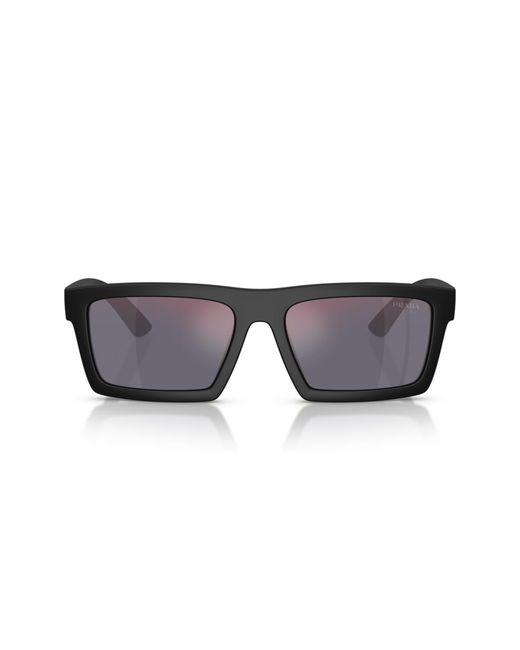 Prada Linea Rossa Brown Large Sunglasses for men