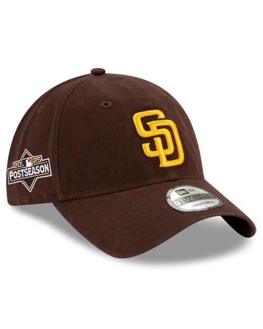 KTZ Brown San Diego Padres 2025 Mlb Postseason Side Patch 9twenty Adjustable Hat for men