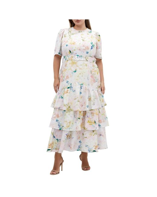 City Chic Women's White Plus Size Maxi Dress - hulwithkids.com