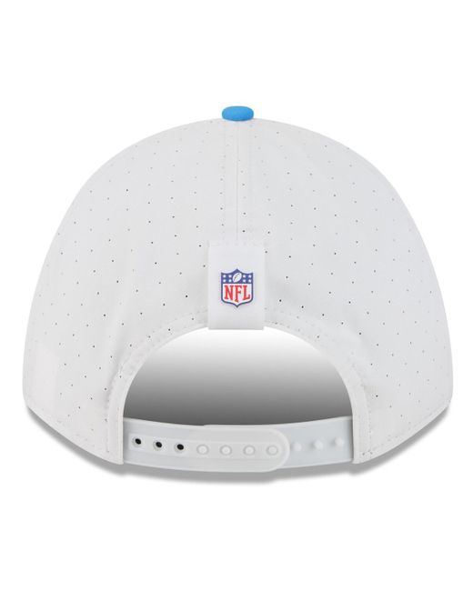 KTZ White/powder Blue Los Angeles Chargers 2025 Nfl Training Camp A-frame 9forty Adjustable Hat for men