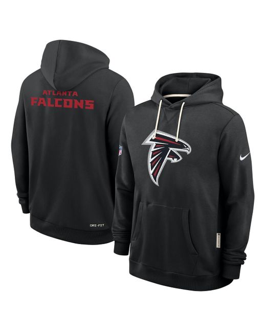 Nike Black Atlanta Falcons Sideline Standard Issue Initial Home Dri-fit Hoodie for men