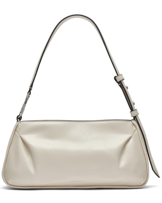 Calvin Klein Gray Tina Small Shoulder Bag