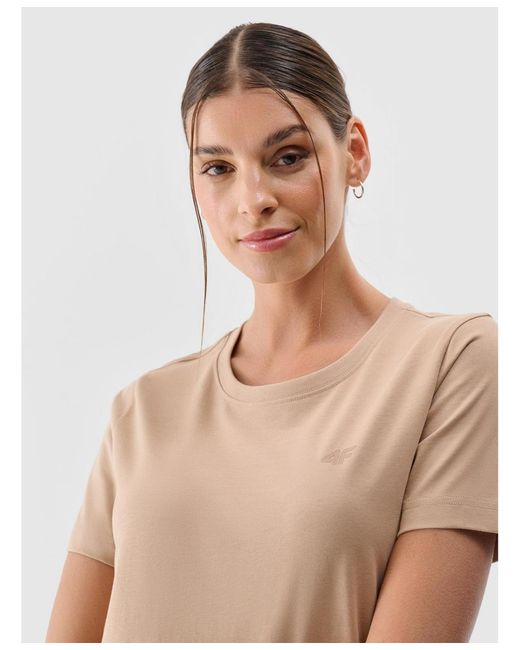 4F Natural Regular Plain T-shirt