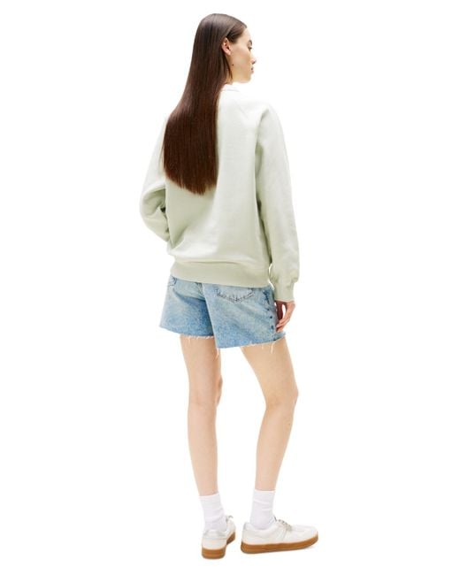 Tommy Hilfiger White Script Logo Crewneck Sweatshirt