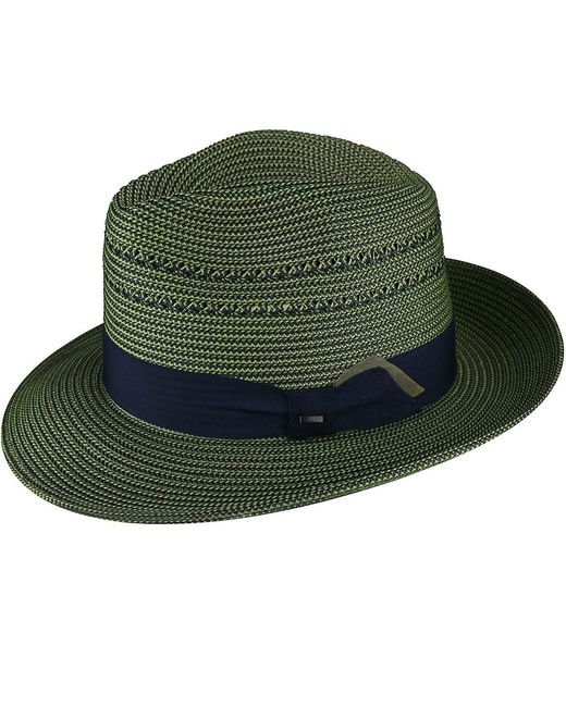 Bailey 1922 Green Eli Braided Fedora for men