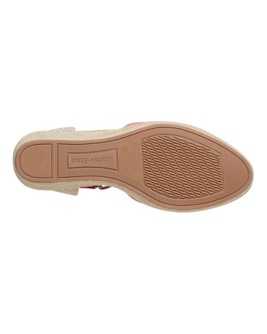 Easy Spirit Pink Makaylie Closed Toe Wedge Sandals