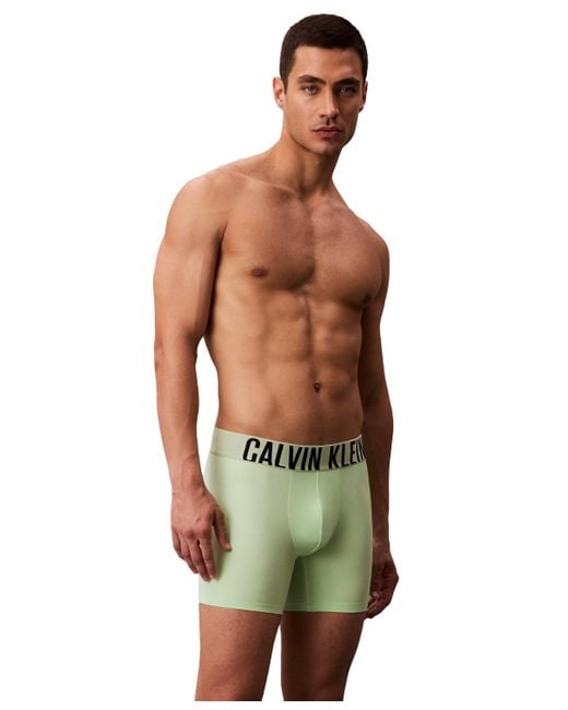 Calvin Klein Green Intense Power Boxer Briefs for men