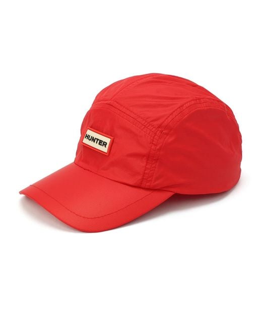 Hunter Red Ripstop Baseball Hat