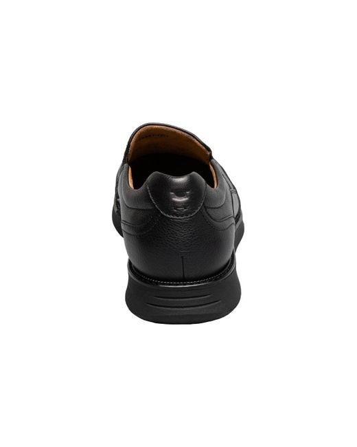 Florsheim Black Launch Moc Toe Slip On Sneaker for men
