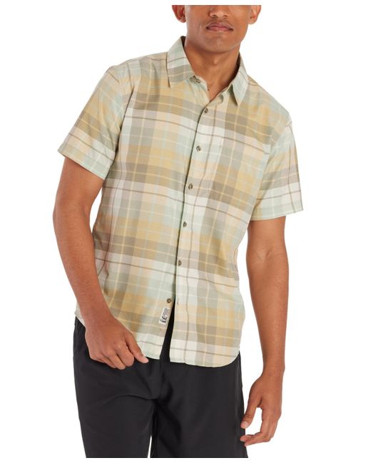 Marmot Natural Aerobora Patterned Button-up Short-sleeve Shirt for men