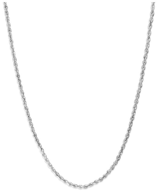 Macy's Metallic Rope Chain 18" Necklace (1-3/4mm