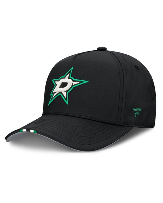 Fanatics Black Dallas Stars 2025 Nhl Draft Authentic Pro On-stage Podium A-frame Adjustable Hat for men
