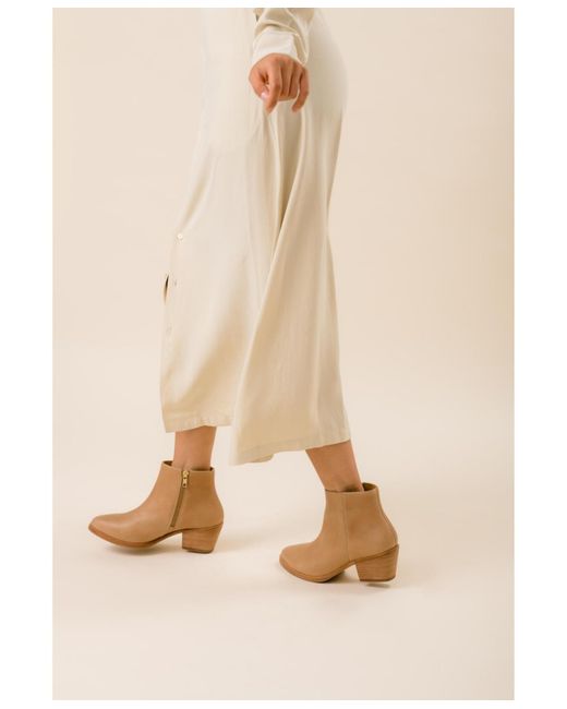 Nisolo White Marisa Inside Zip Boot