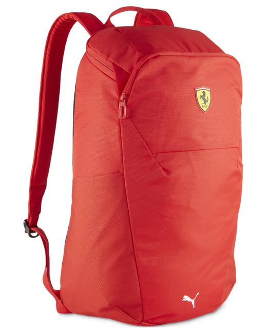 PUMA Red Ferrari Race Logo Backpack for men