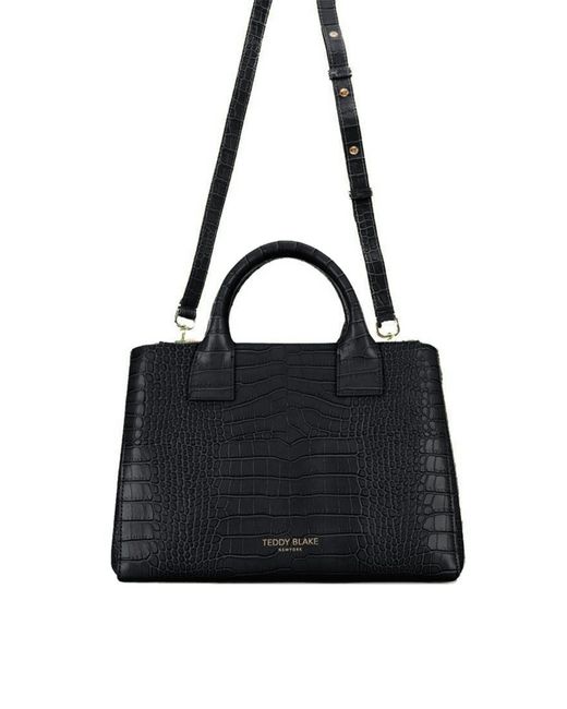 Teddy Blake Black Bella Croco 12"
