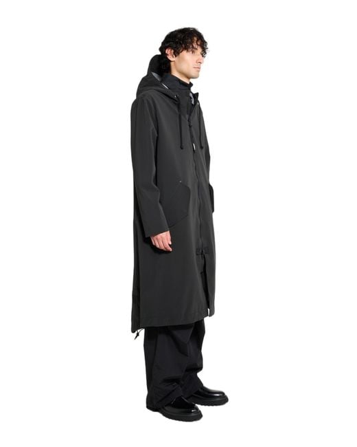 Stutterheim Black Martins Parka for men