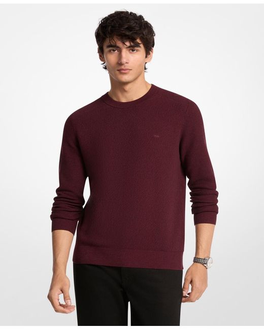 Michael Kors Mouline Textured Crewneck Sweater for men