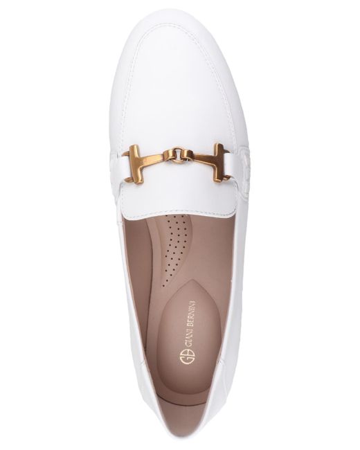 Giani Bernini White Beckhamm Tailored Loafers