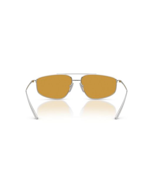 Prada Metallic Rectangle Sunglasses