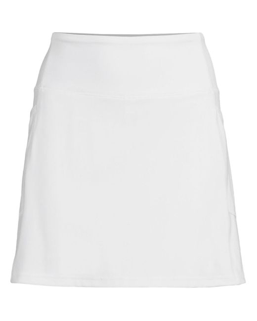 Lands' End White Active High Impact High Rise Flat Front Skorts