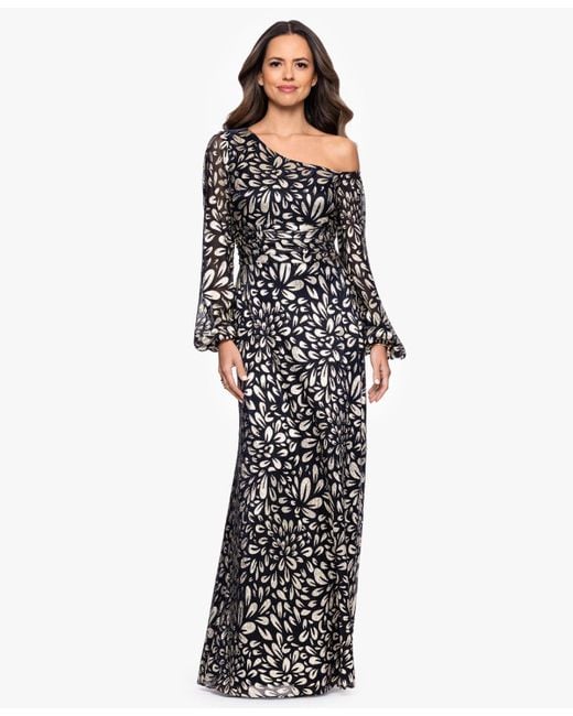 metallic chrome dress Silver Chrome Metallic Latex Mock Neck One Sleeve Cut Out Train Gown Small