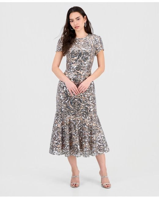 spring silk dresses TIANA MATTE SILK SATIN DRESS 8 / Forest Green/White