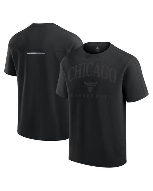 Fanatics Black Chicago Bulls Flex Tri-blend T-shirt for men