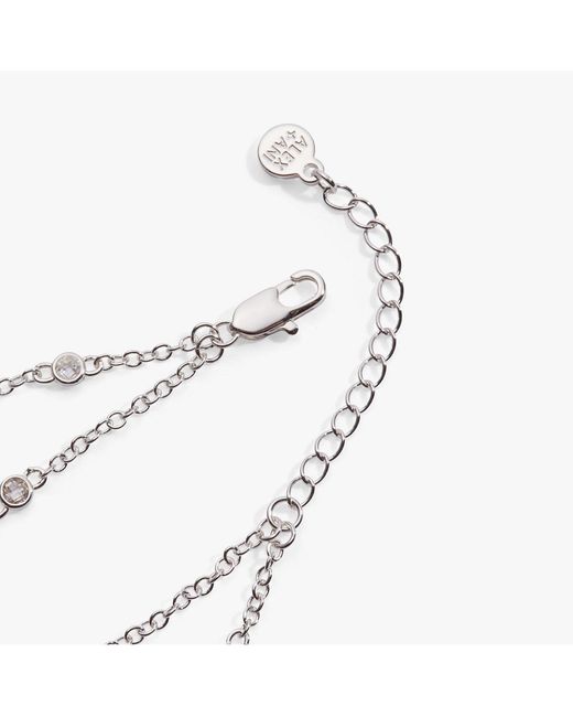 ALEX AND ANI White Abuela Infinity Adjustable Chain Bracelet