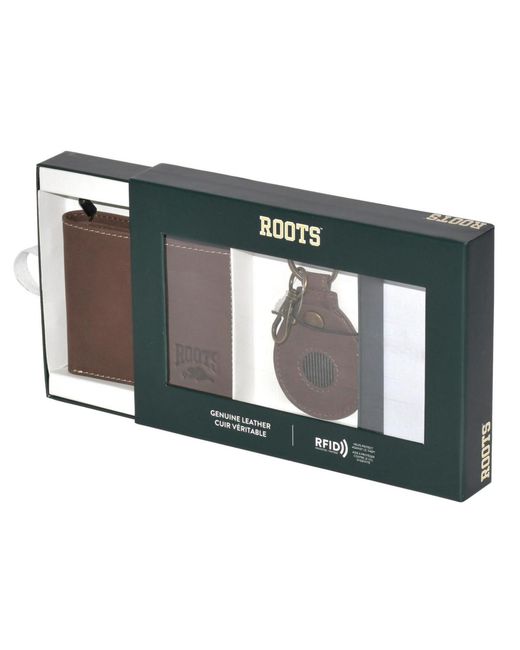 ROOTS Green Slim Bifold for men