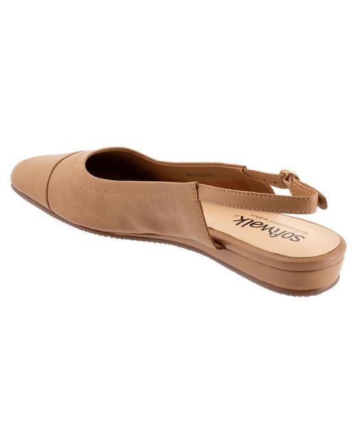 Softwalk® Brown Vittoria Flat