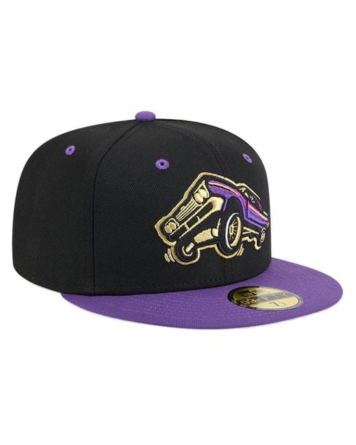 KTZ Black Fresno Grizzlies Copa De La Diversion 59fifty Fitted Hat for men