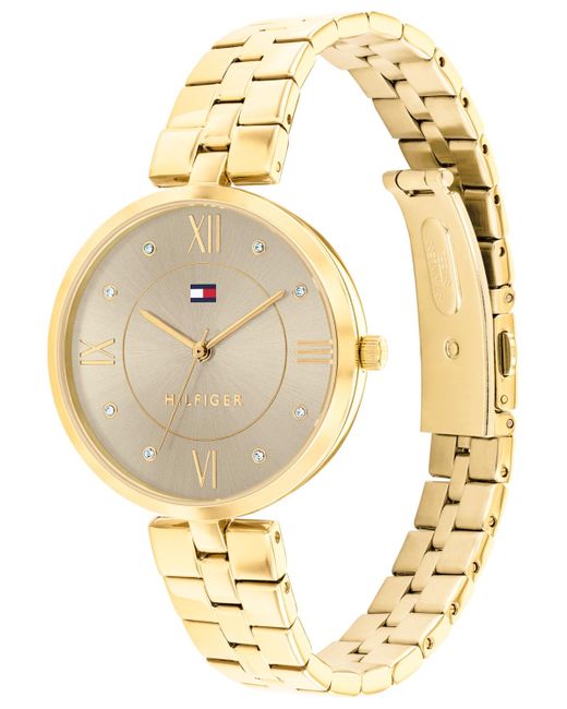 Tommy Hilfiger Metallic Quartz -tone Stainless Steel Watch 34mm