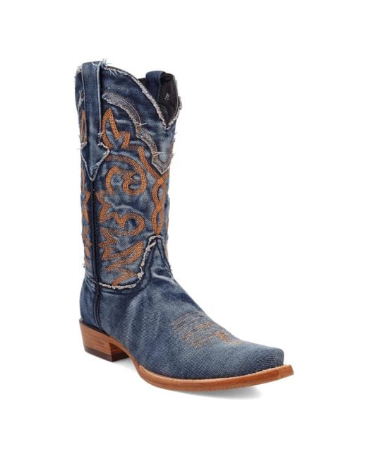 Dingo Blue Big Easy Denim Boot for men