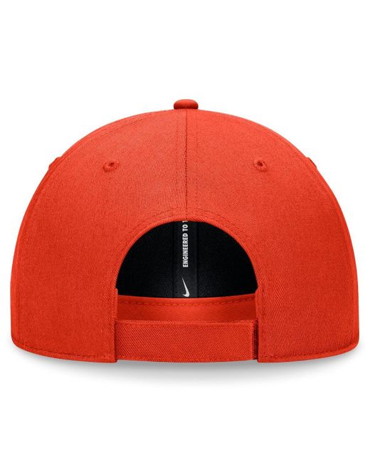 Nike Red Orange San Francisco Giants Evergreen Club Performance Adjustable Hat for men